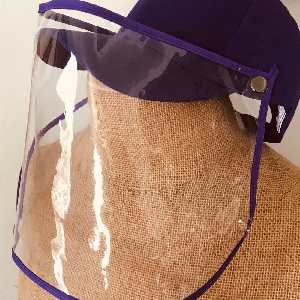 cap with plastic in front